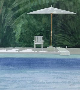 Poolside, 1994 (acrílico sobre papel)